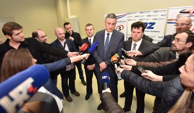 – U Areni Varazdin odrzana proslava 26. godisnjice osnutka HDZ-a. Tomislav Karamarko.