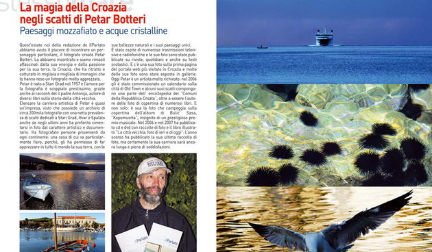 Petar Botteri predstavljen u clanku u ilParlatu