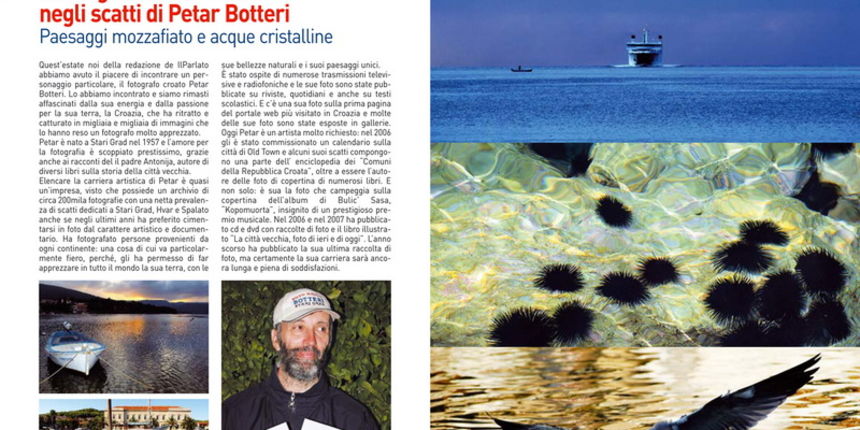 Petar Botteri predstavljen u clanku u ilParlatu Petar Botteri predstavljen u clanku u ilParlatu