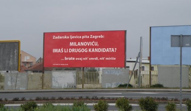 Plakati s molbom Milanoviću stavljeni pa ubrzo maknuti, foto: VL