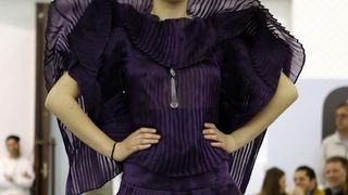 U sklopu tribine Moda osamdesetih – modni laboratorij za 21. stoljece odrzana odrzana modna revija Avangardna moda osamdesetih. Zvoncica Vuckovic. Photo: Robert Anic/PIXSELL