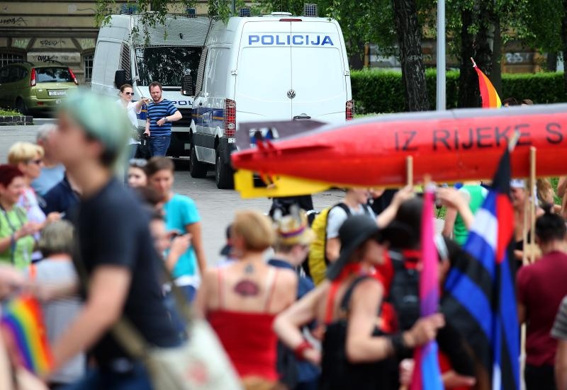 Održan je XV Zagreb Pride pod motom Još Hrvatska ni propala. Photo: PIXSELL Održan je XV Zagreb Pride pod motom Još Hrvatska ni propala. Photo: PIXSELL