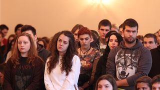 Susret studenata prve godine studija s Rektorom, foto: Iva Perinčić