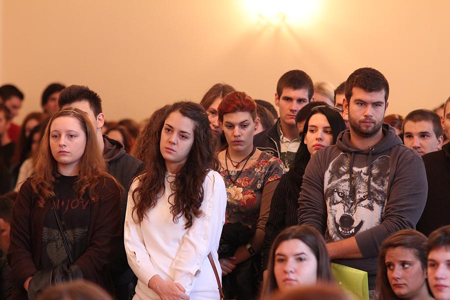 Susret studenata prve godine studija s Rektorom, foto: Iva Perinčić