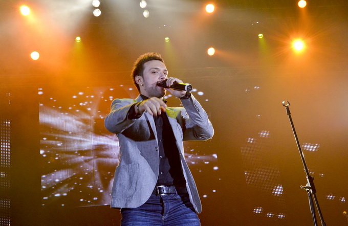 Zagreb, 201212. 
Dom Sportova.
Koncert Zvijezde Hit Recordsa, na kojem nastupaju izvodjaci koji izdaju albume za tu izdavacku kucu.
Na fotografiji: Mark Marku.
Foto: Admir Buljubasic / CROPIX