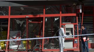 Raznesen bankomat u sklopu Plodina na Žmirićima Raznesen bankomat u sklopu Plodina na Žmirićima