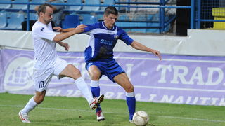 Zadar, 210911. 
Stadion Stanovi.
Nogometna utakmica Kupa Hrvatske, Zadar – Karlovac.
Na fotografiji: igrac Zadra Perica Sare.
Foto: Andrija Lucic / CROPIX