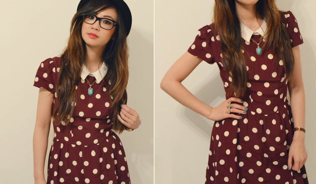 Top shop haljina na točkice