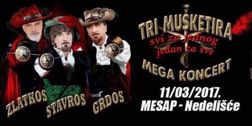 “Tri mušketira” kreću na megaturneju