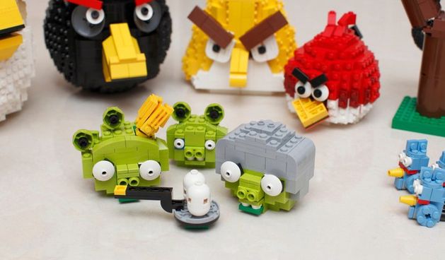 Angry Birdsi od LEGO kockica, foto: bitrebels.com