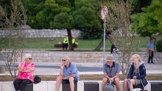 Olujno jugo na zadarskoj rivi