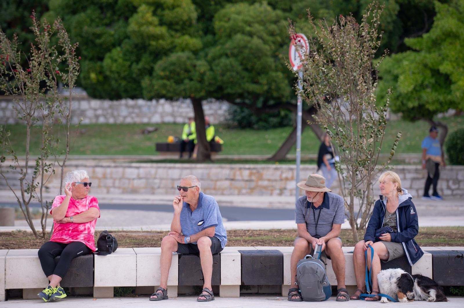Olujno jugo na zadarskoj rivi