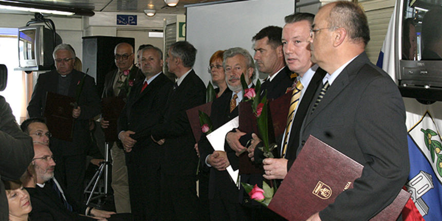 Sjednica zupanije na trajektu Zadar