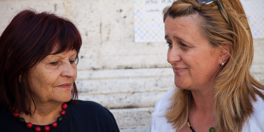 Udruga Žene u domovinskom ratu Zadar na Narodnom trgu, foto: Darko Belančić