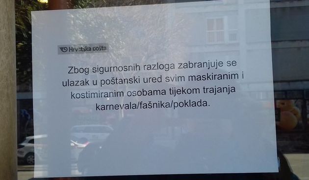 Natpis na pošti