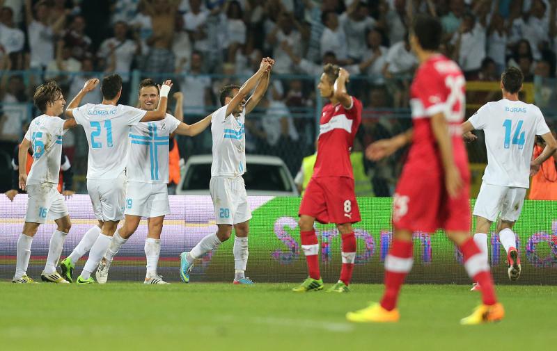 Stadion Kantrida, Rijeka – Prva utakmica 4. pretkola Europske lige, HNK Rijeka – VfB Stuttgart. Photo: Igor Kralj/PIXSELL Stadion Kantrida, Rijeka – Prva utakmica 4. pretkola Europske lige, HNK Rijeka – VfB Stuttgart. Photo: Igor Kralj/PIXSELL