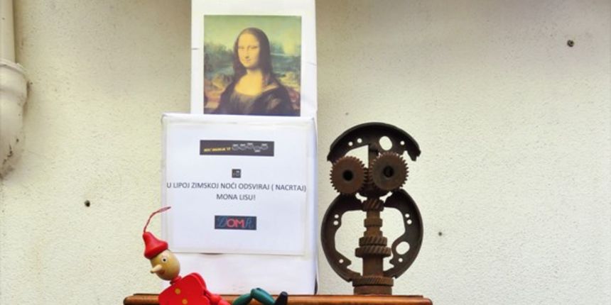 “Noć crtanja Mona Lise” u varoškom Caffe baru Doma
