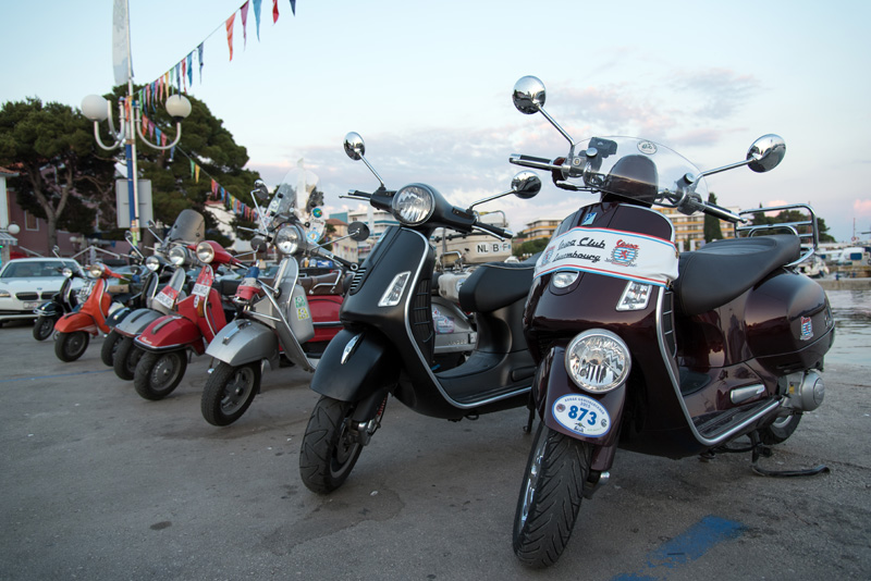 Vespa World Days 2015: Prve vespe stigle u Biograd, foto: Vinko Pešić