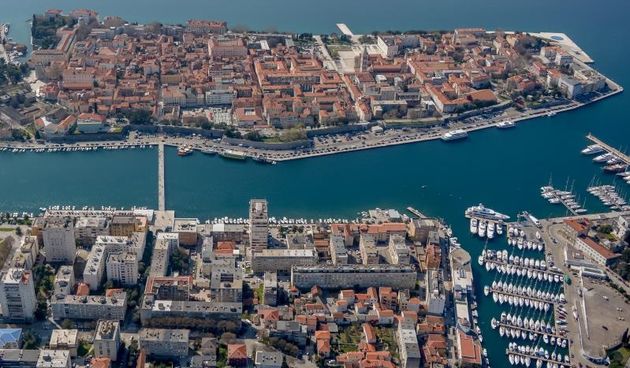 Zadar iz zraka, zračna panorama