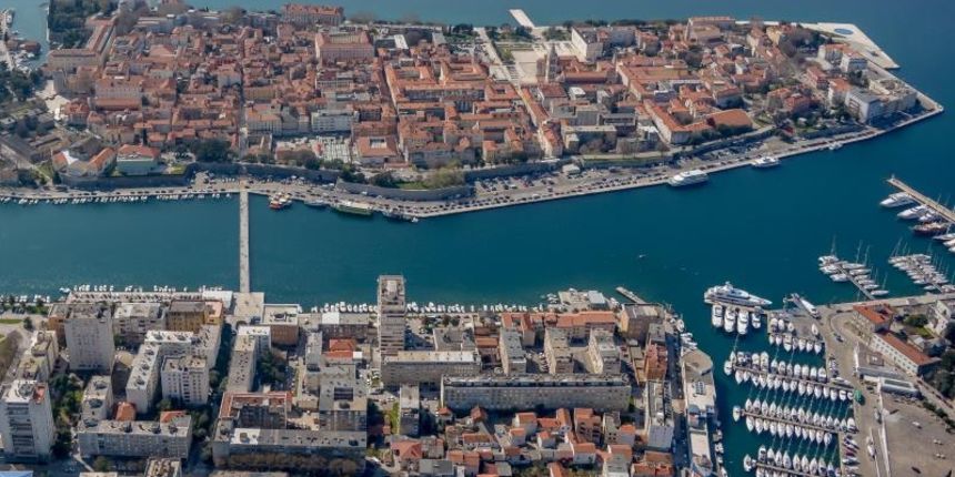 Zadar iz zraka, zračna panorama Zadar iz zraka, zračna panorama
