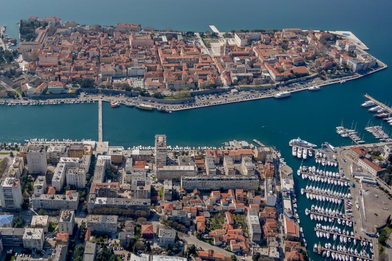 Zadar iz zraka, zračna panorama