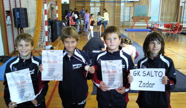 Mladi gimnastičari GK Salto u Šibeniku