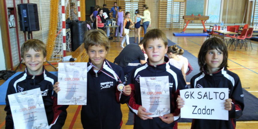 Mladi gimnastičari GK Salto u Šibeniku