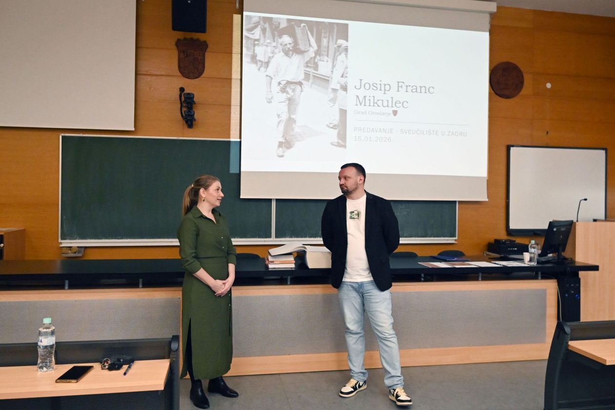 Na Sveučilištu u Zadru održana su predavanja „Prvi influencer na svijetu – Josip Franjo Mikulec“ i „Od predavaonice do međunarodnog tržišta“. Novi kampus, studenti