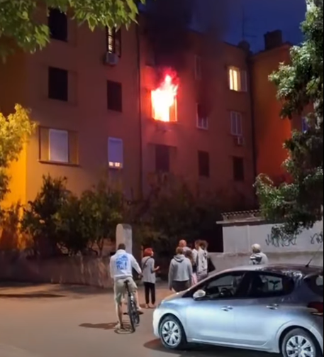 požar u stanu na relji