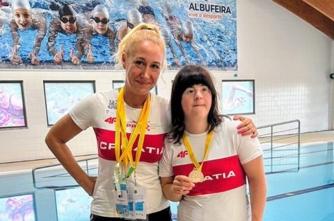 trenerica Danijela Kurtin i paraplivačica Lucija Mijolović